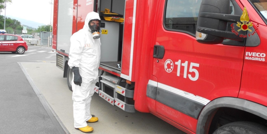 Lucca, intervento nucleo NR per rottura sorgente radioattiva