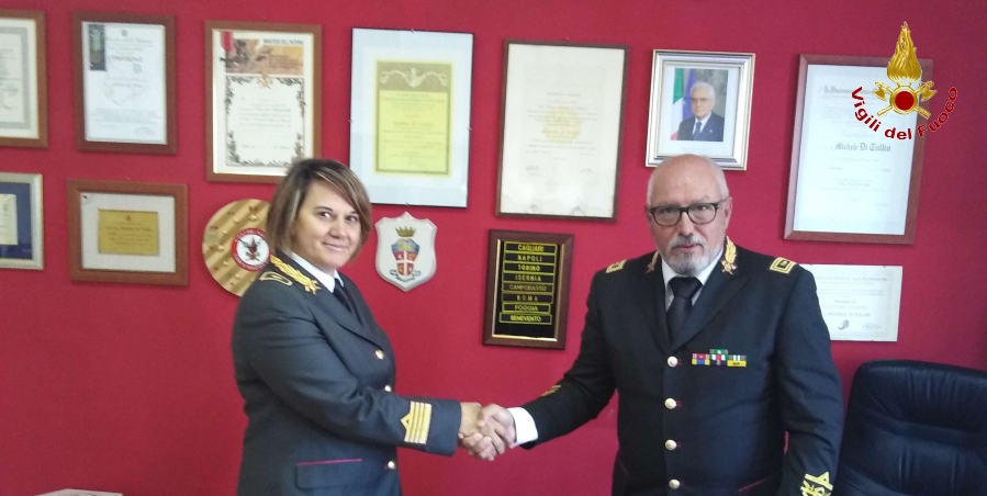 Benevento, passaggio di consegne al Comando provinciale dei Vigili del Fuoco