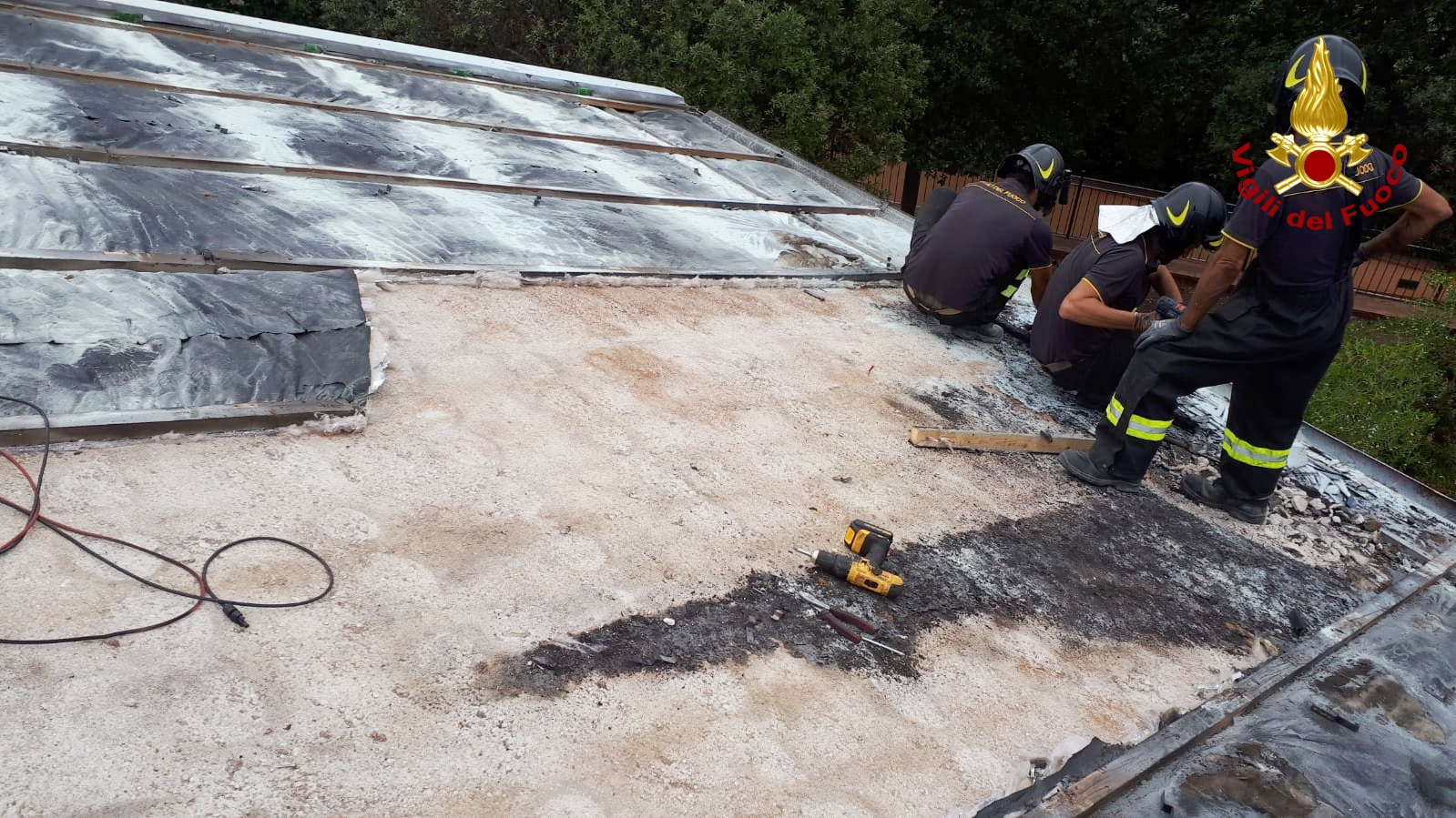 Ancona, incendio impianto fotovoltaico al Coppo di Sirolo