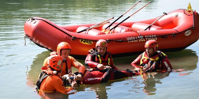 Gorizia, addestramento congiunto nelle acque del fiume Isonzo