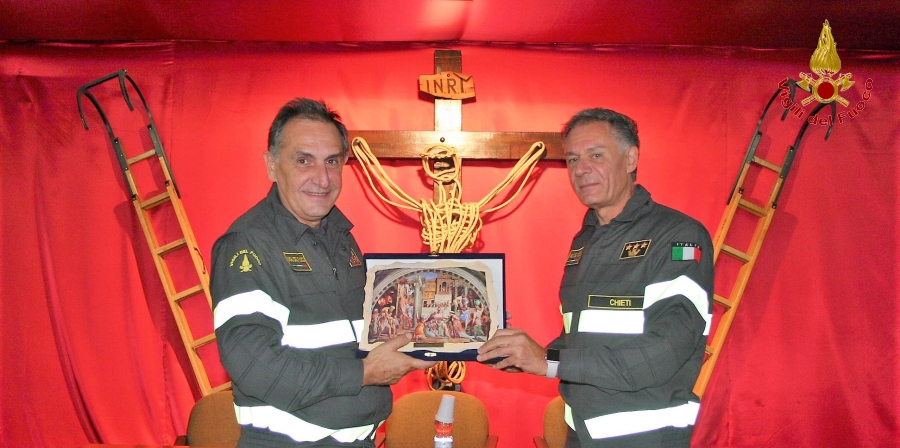 Chieti, il Direttore regionale dei Vigili del Fuoco dell'Abruzzo in visita al Comando provinciale