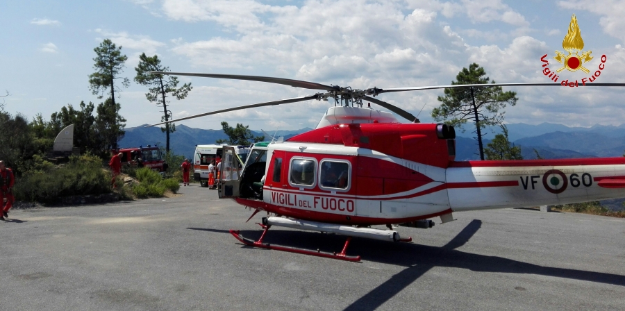 Genova, diversi interventi di soccorso per l'elicottero "Drago.65"