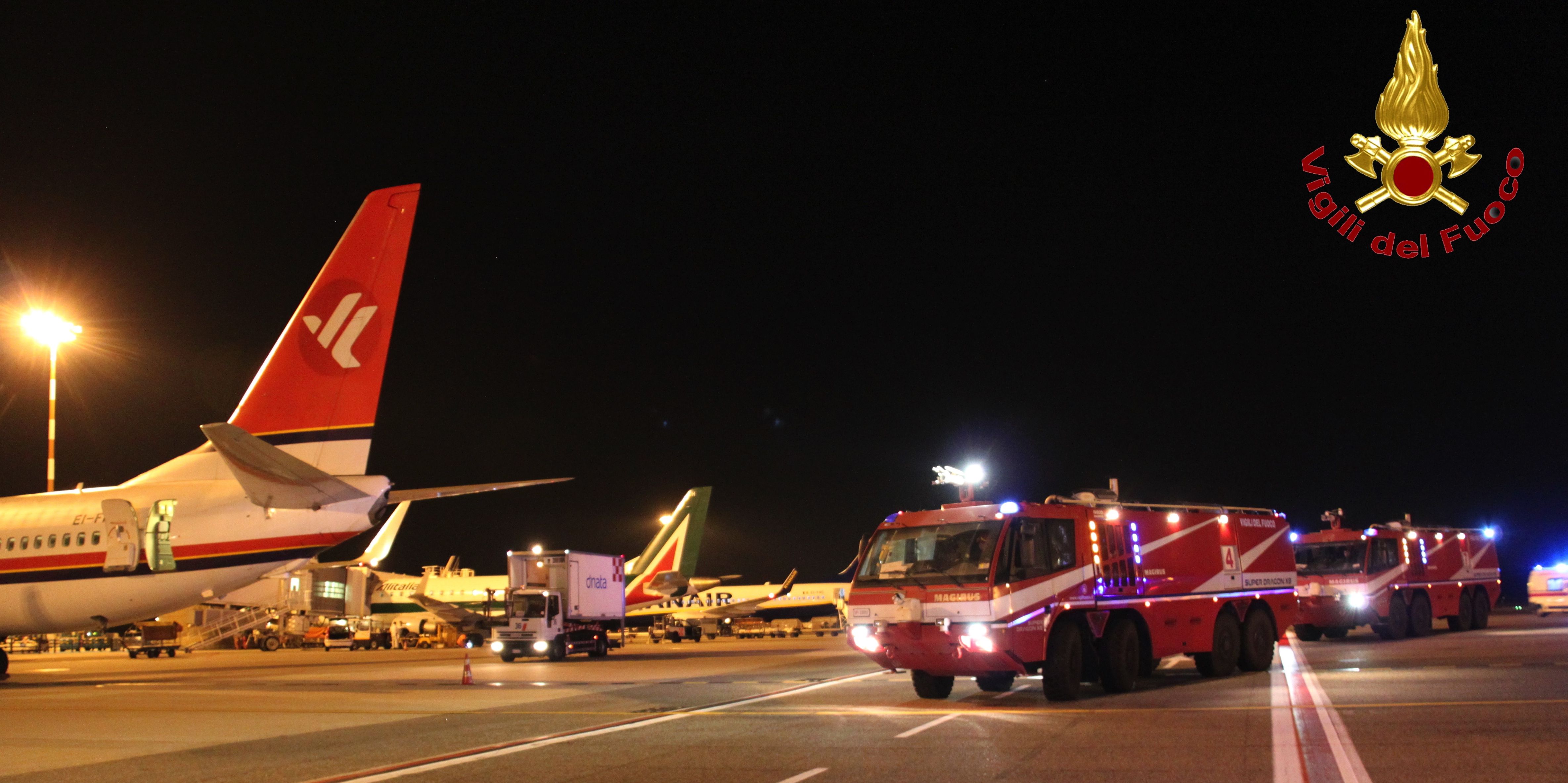 Milano, esercitazione aeroportuale a Malpensa