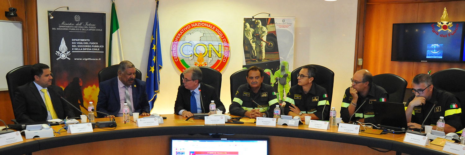 Visita della delegazione del GCC Emergency Management Center
