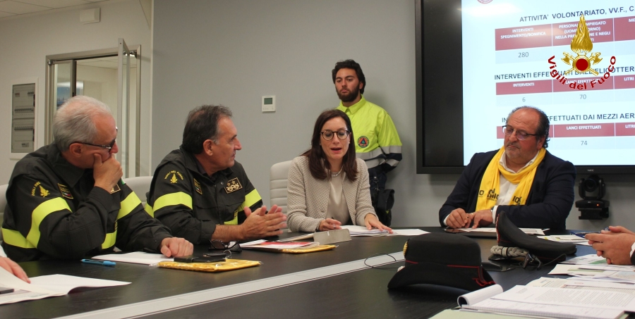 L'Aquila, report relativo alla "Campagna AIB 2018" nella regione Abruzzo