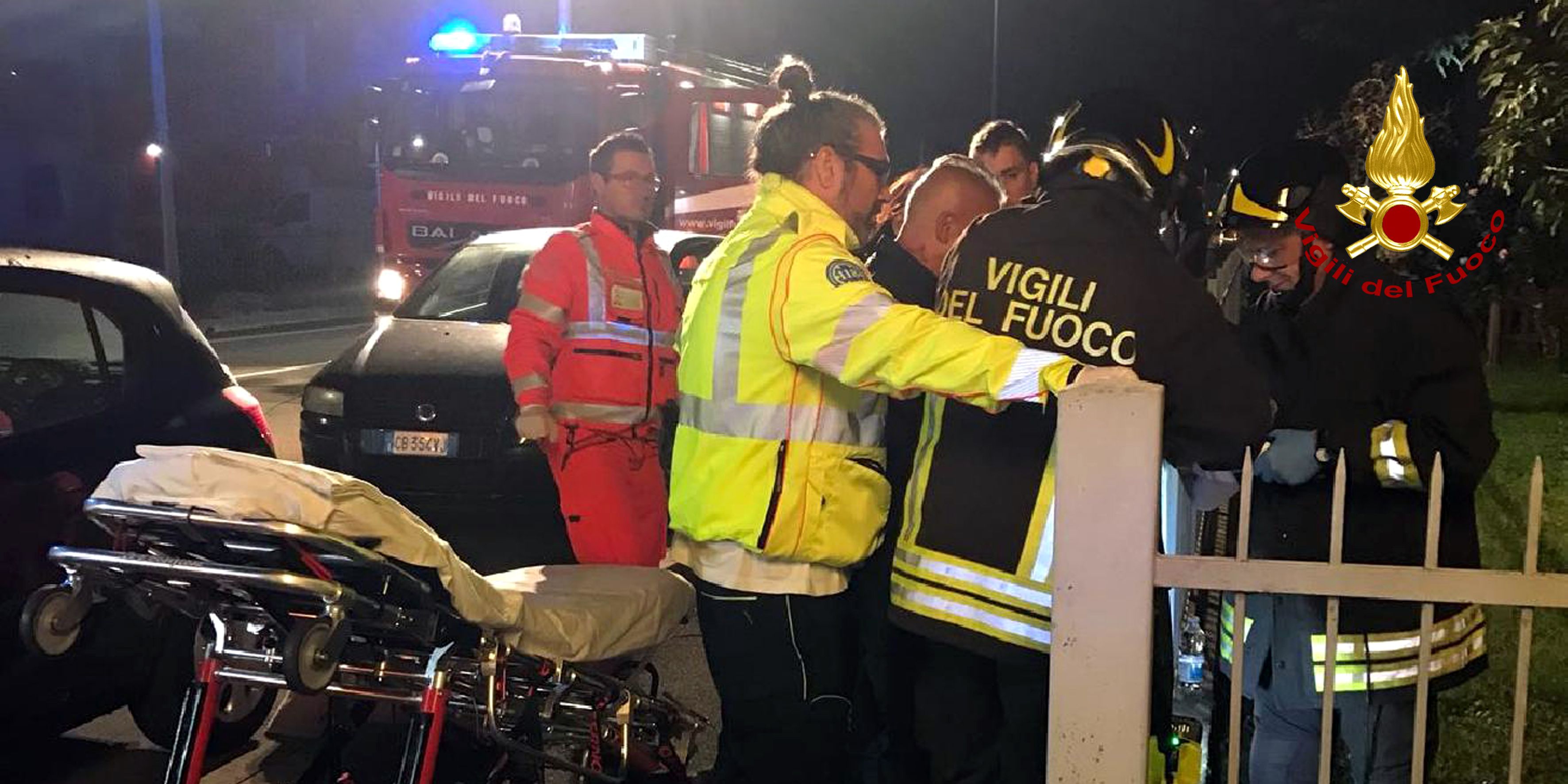 Padova, i Vigili del Fuoco in soccorso ad un bimbo ferito