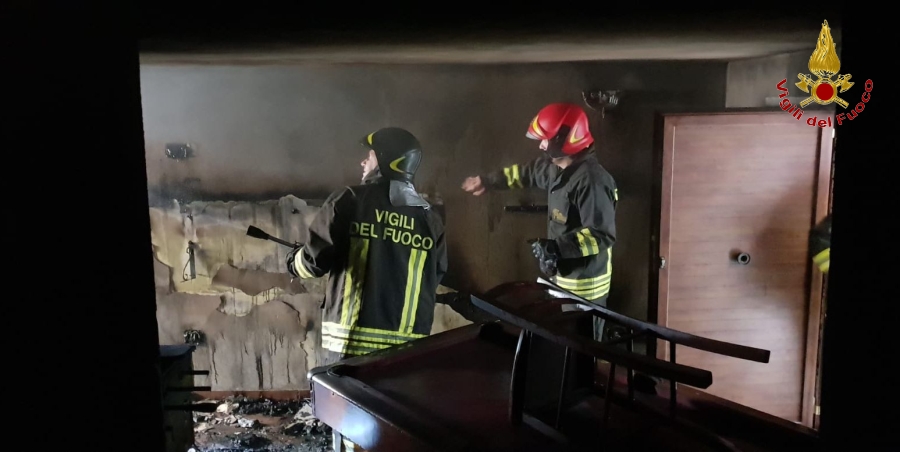 Isernia, incendio abitazione nel comune di S. Elena Sannita