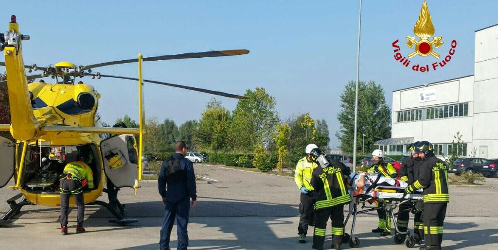 Verona, incidente sul lavoro in località Villafontana