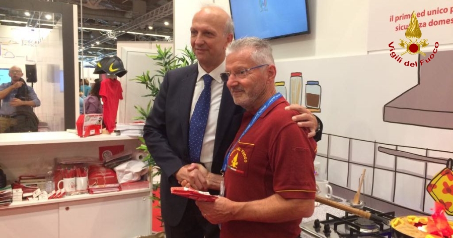 Pistoia, i Vigili del Fuoco hanno partecipato alla Fiera Didacta con "Casa Sicura"