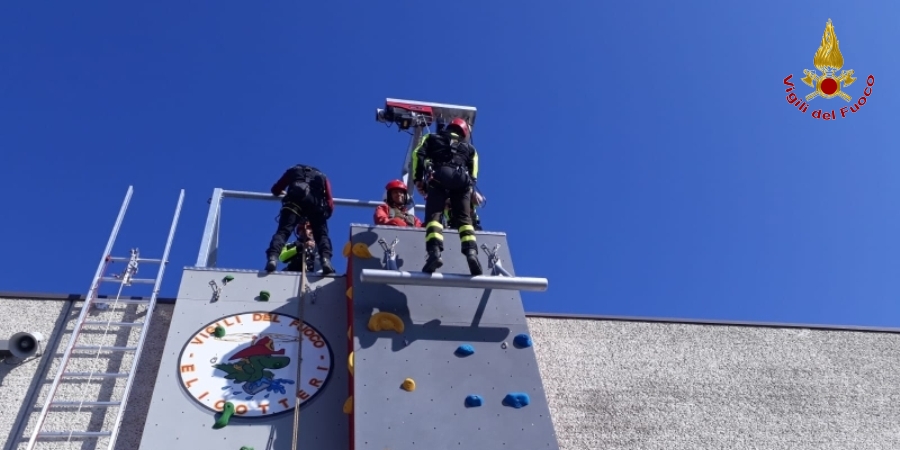 Bologna, nuova area per l'addestramento degli elisoccorritori