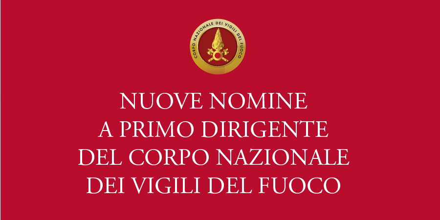 Nomina primi dirigenti
