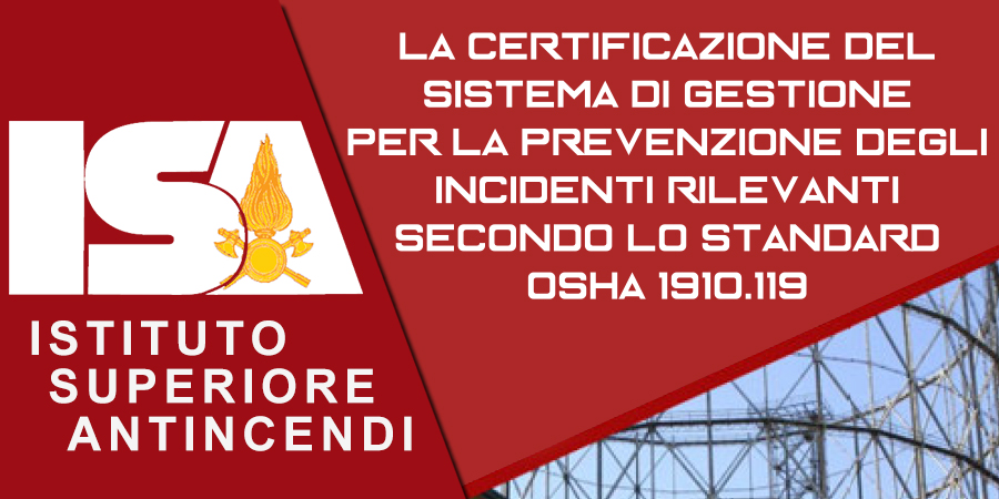 La certificazione del sistema di gestione per la prevenzione degli incidenti rilevanti