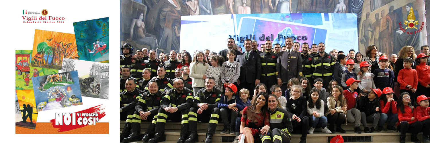 Presentato il calendario storico 2019 dei Vigili del Fuoco
