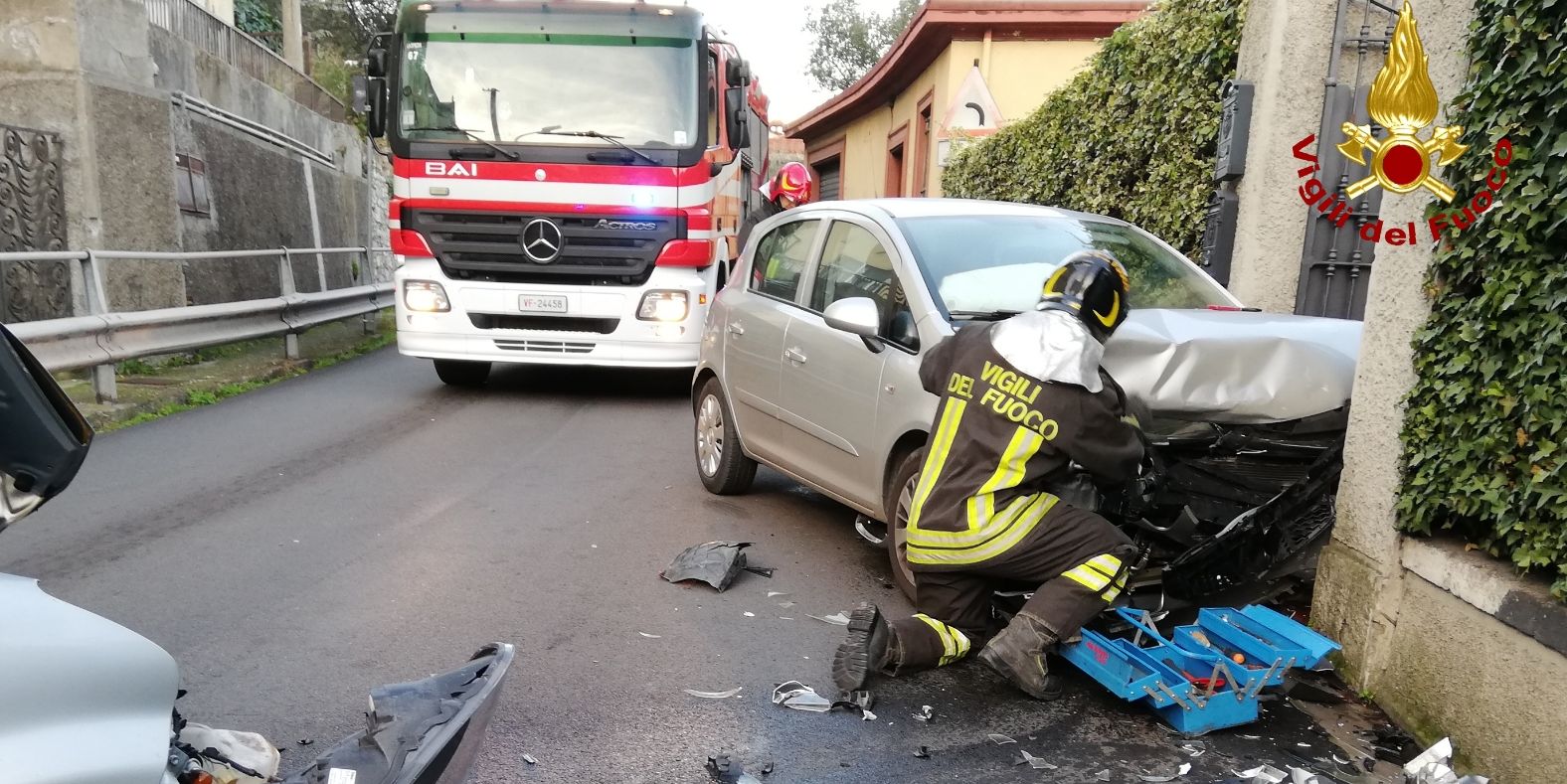 La Spezia, incidente stradale sulla provinciale per Portovenere