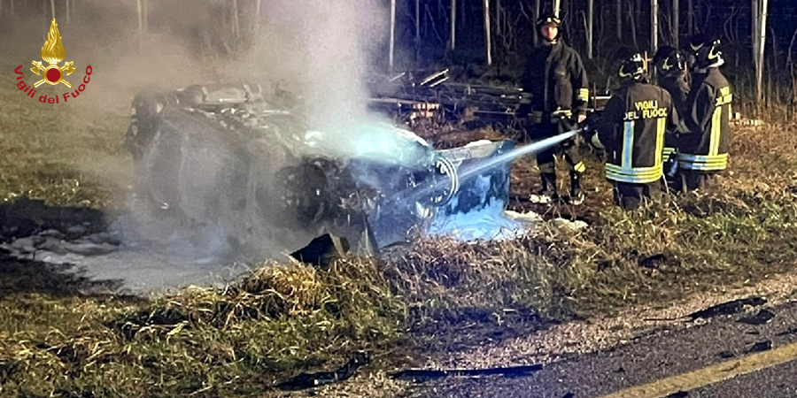 Verona, incidente stradale a Caprino Veronese