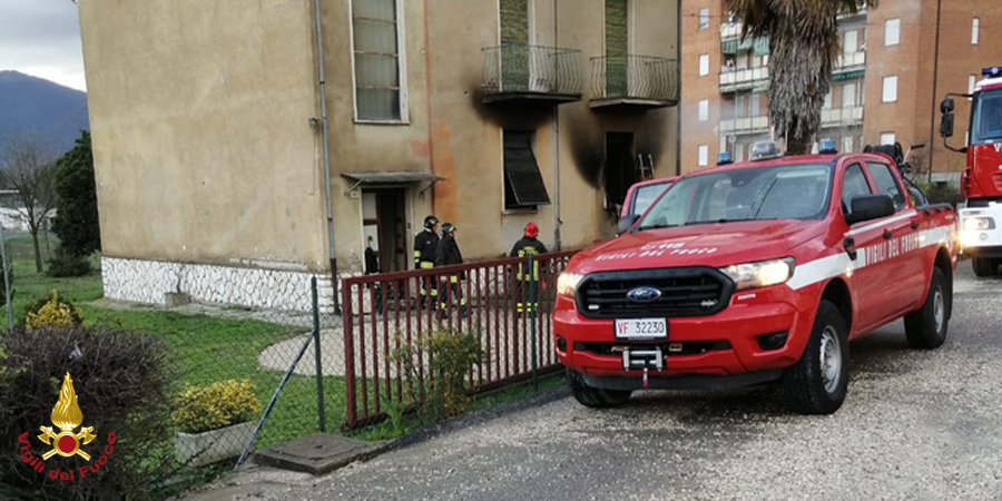 Terni, incendio appartamento in zona San Giuovanni