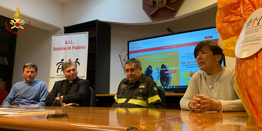 Padova, i Vigili del fuoco sostengono AIL