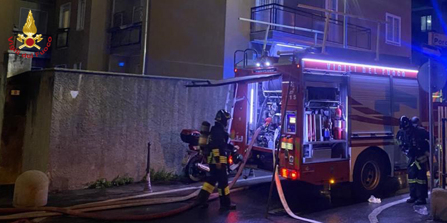 Milano, incendio appartamento a Baranzate