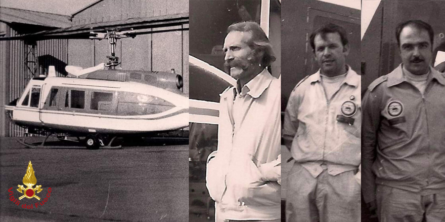 6 maggio 1973, in ricordo dell'equipaggio dell'Augusta Bell 205