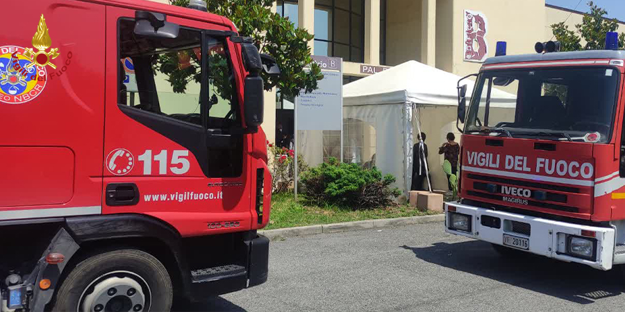 Roma, principio di incendio all'ospedale Sandro Pertini