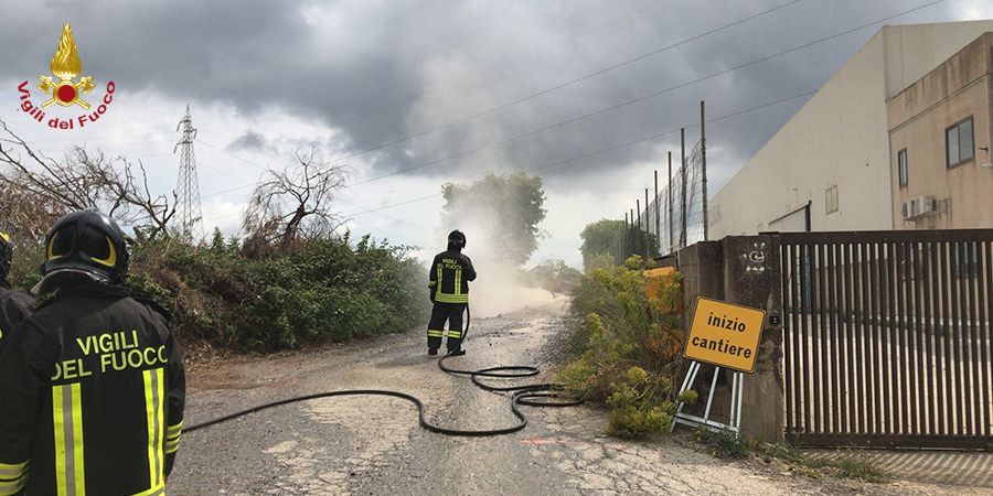 Ragusa, fuga gas zona industriale