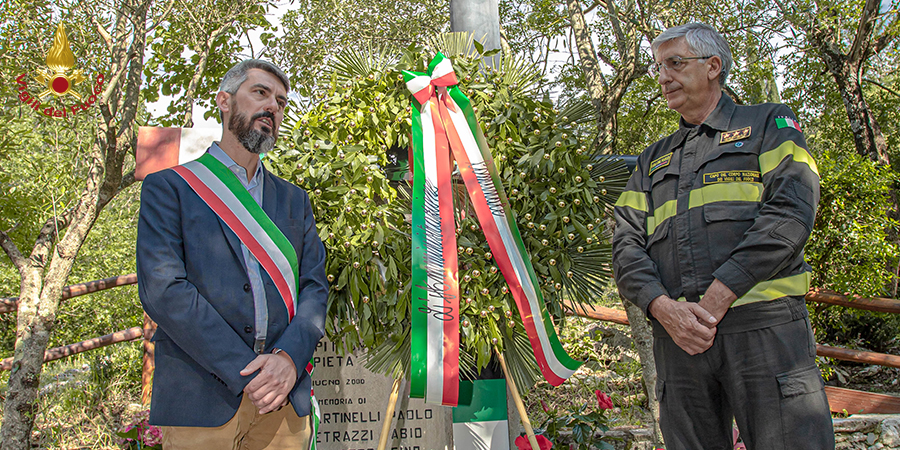 : Commemorazione della tragedia del Drago 56 alla presenza del Capo del Corpo Nazionale