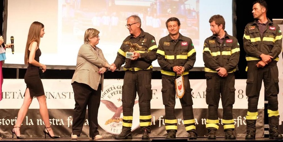 premiazione al GS VVF Gasparri Arezzo