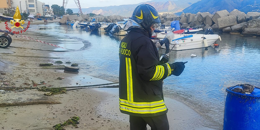 Messina, intervento NBCR