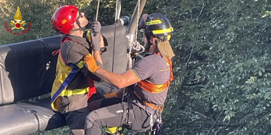 Pordenone, addestramento SAF su impianti a fune