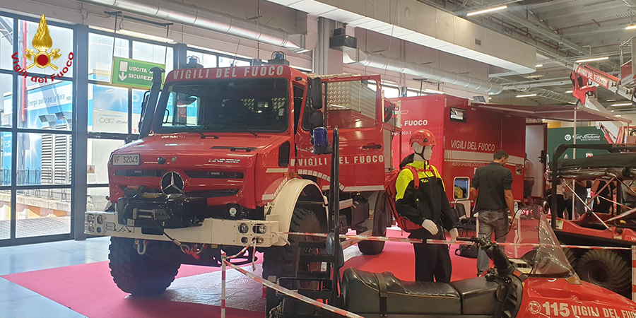Parma, i Vigili del fuoco presenti al Salone del camper
