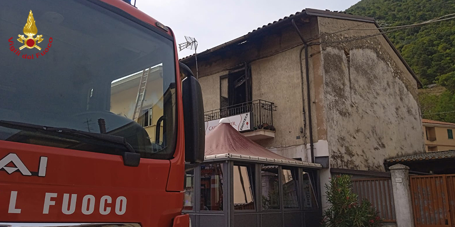 L'Aquila, incendio appartamento a Capistrello
