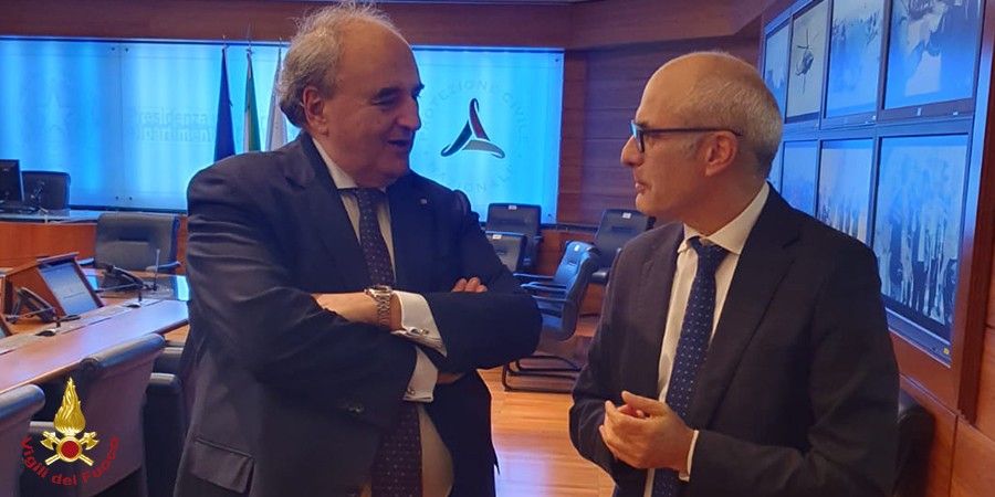 Il Capo Dipartimento Franceschelli in visita al Dipartimento di Protezione Civile
