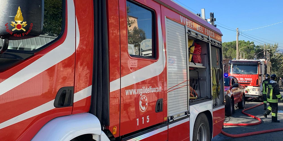 La Spezia, incendio abitazione a Lerici