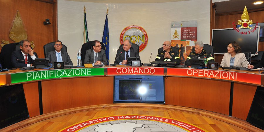 Il Dipartimento dei Vigili del fuoco ospita una delegazione del ministero dell'Interno e della Protezione Civile del Regno del Marocco