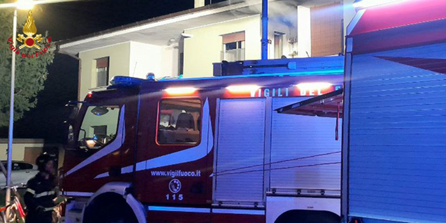 Pordenone, incendio appartamento a Casarsa della Delizia