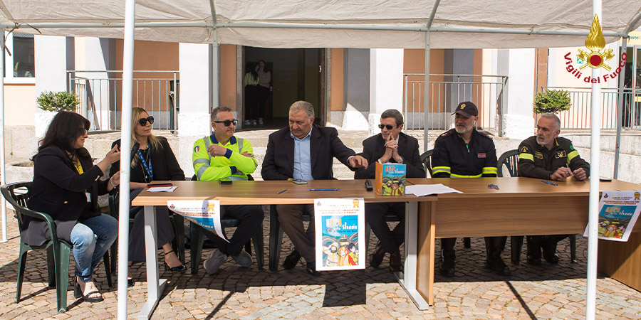 Vibo Valentia, i Vigili del fuoco presenti alla giornata sulla sicurezza stradale