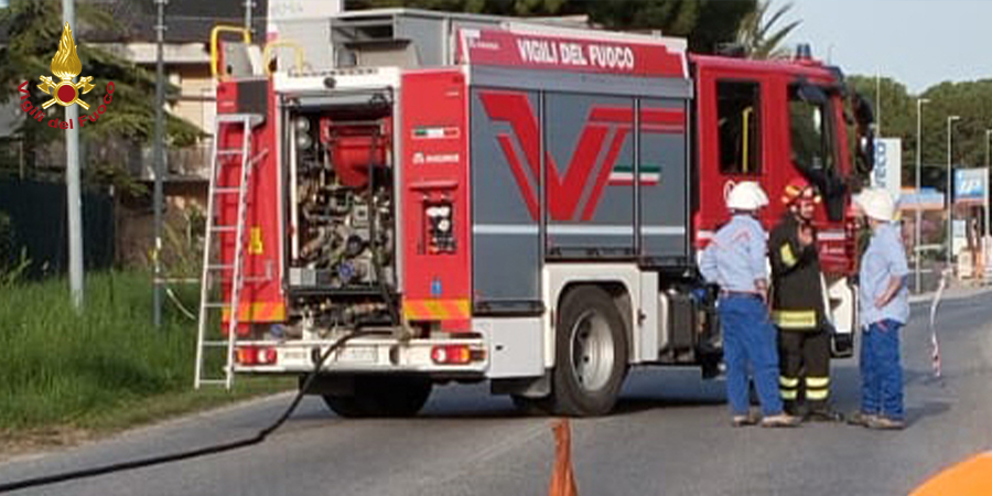 Macerata, fuga di gas Macerata, fuga di gas