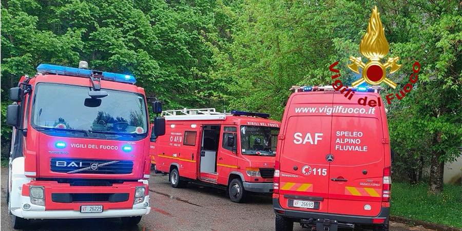 Perugia, doppio intervento dei Vigili del fuoco