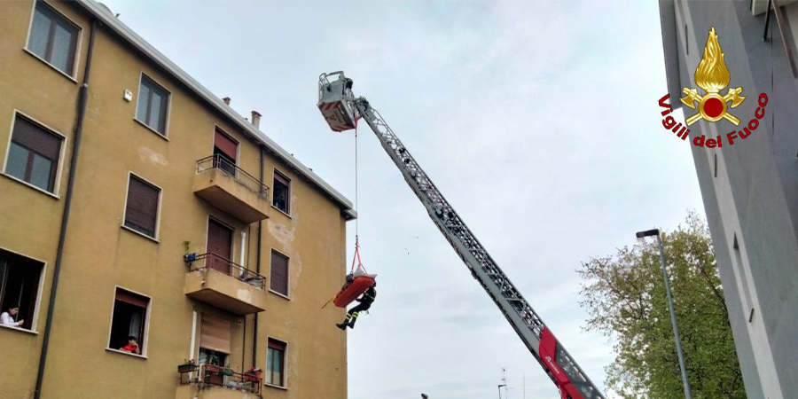 Novara, soccorso a persona in via Beltrami