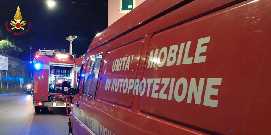 Genova, gli interventi sul territorio dei Vigili del fuoco