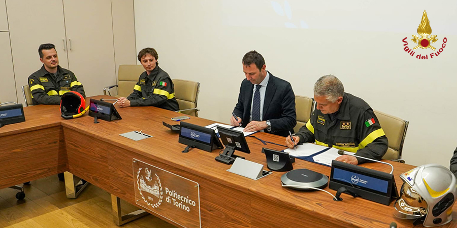 Torino, l'innovazione tecnologica al servizio del territorio: accordo tra Politecnico di Torino e Corpo Nazionale dei Vigili del Fuoco