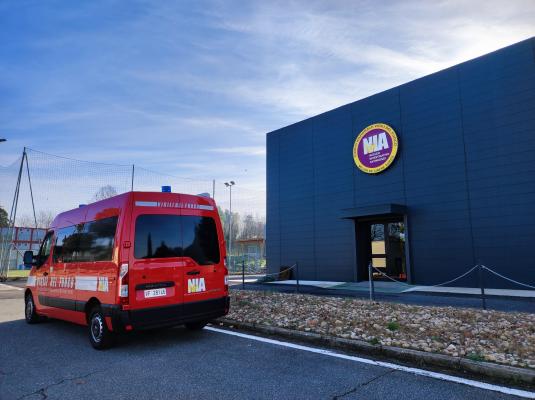 Edificio per i corsi NIA presso il Centro Polifunzionale di Montelibretti