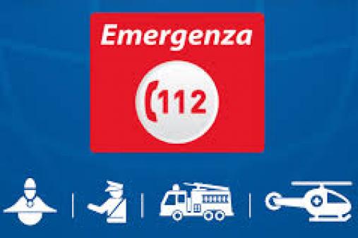 Per le chiamate di soccorso utilizzare il Numero Unico di Emergenza 112