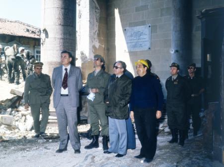 Ispettore Generale Capo Alessandro Giomi e sottosegretario Zamberletti