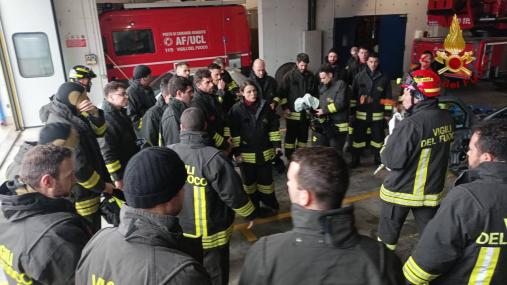 MESTRE, PROVE DI SOCCORSO IN CASO DI INCIDENTE STRADALE AL CORSO PER I NUOVI VOLONTARI DEI VIGILI DEL FUOCO