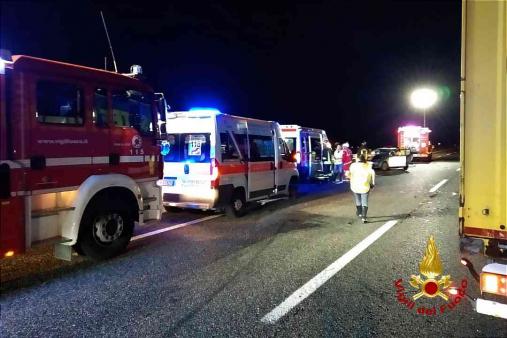 Incidente stradale sulla A26