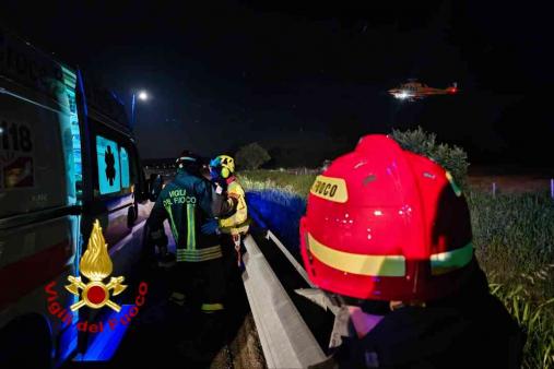 Incidente stradale sulla Autostrada A4 nel comune di Cigliano