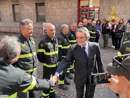 Visita del Governatore della Lombardia Fontana al Comando di Milano
