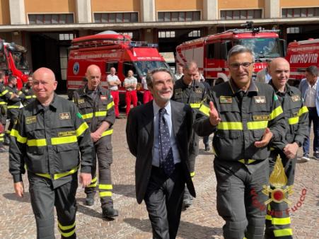 Visita del Governatore della Lombardia Fontana al Comando di Milano