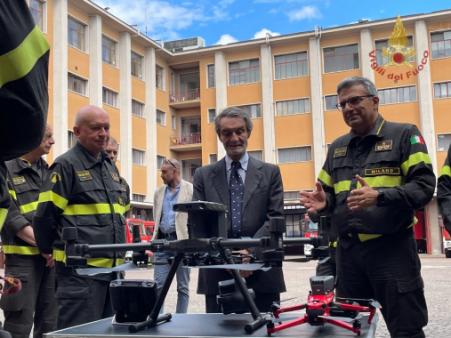 Visita del Governatore della Lombardia Fontana al Comando di Milano